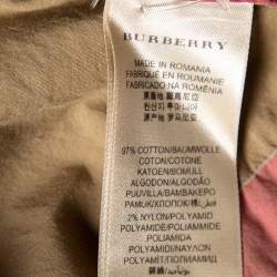 Burberry Brit Pink & Beige Checkered Button Front Shirt S