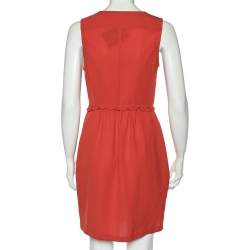 Burberry Brit Dark Orange Sleeveless Mini Dress S