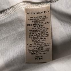 Pre Owned Burberry Brit Cream Cotton Sleeveless Top L