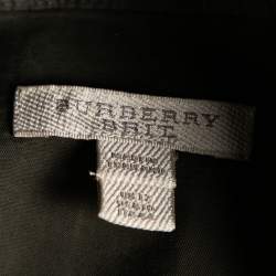 Pre Owned Burberry Brit Olive Cotton Drawstring Elasticized Waist Shirt Dress M