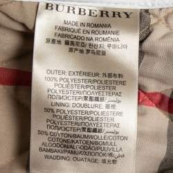 Pre Owned Burberry Brit White Diamond Quilted Tilbrooke Button Front Jacket M