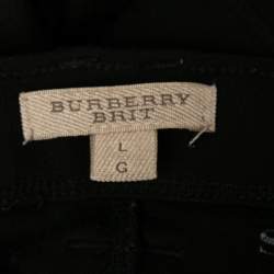 Pre Owned Burberry Brit Black Knit Westbourne Jean Leggings L