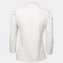 Burberry Brit Beige Cotton Pique Puff Long Sleeve Polo T-Shirt M