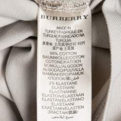 Burberry Brit Beige Cotton Pique Puff Long Sleeve Polo T-Shirt M