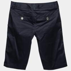 Burberry Brit Navy Blue Cotton Knee-Length Shorts S  