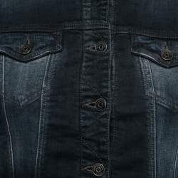 Burberry Brit Dark Blue Denim Cropped Jacket S
