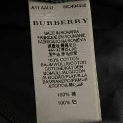 Burberry Brit Grey Novacheck Cotton Button Front Shirt M