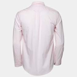 Pre Owned Burberry Brit Pink Cotton Button Front Shirt M