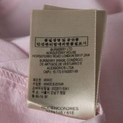 Pre Owned Burberry Brit Pink Cotton Button Front Shirt M