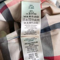 Burberry Brit Beige Nova Check Cotton Long-Sleeve Shirt M 