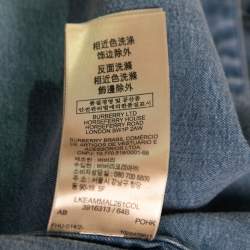 Burberry Brit Blue Lightweight Denim Button Front Shirt M