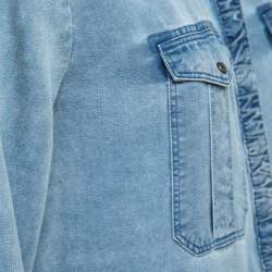 Burberry Brit Blue Lightweight Denim Button Front Shirt M