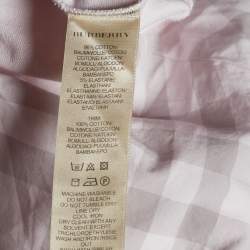 Pre Owned Burberry Brit Pink Cotton Hooded Sweatshirt XL