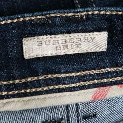 Pre Owned Burberry Brit Blue Denim Boot Leg Jeans M Waist 30"