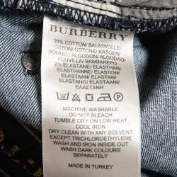 Pre Owned Burberry Brit Blue Denim Boot Leg Jeans M Waist 30"