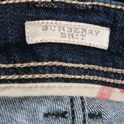 Pre Owned Burberry Brit Blue Denim Boot Leg Jeans M Waist 30"