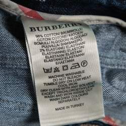 Pre Owned Burberry Brit Blue Denim Flare Leg Windsor Jeans Waist 29"