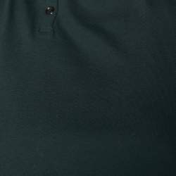 Pre Owned Burberry Brit Dark Green Cotton Pique Polo T-Shirt S