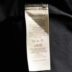 Pre Owned Burberry Brit Black Stretch Cotton Long Sleeve Shirt S