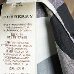 Burberry Brit Brown Novacheck Cotton Button Front Shirt S