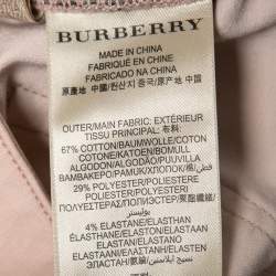 Pre Owned Burberry Brit Pink Cotton Bayswatcher Slim Fit Pants M Waist 28"