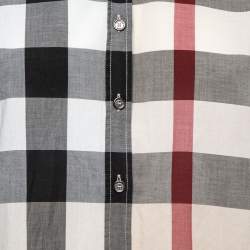 Pre Owned Burberry Brit Beige Nova Checked Cotton Button Front Shirt XL