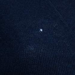 Pre Owned Burberry Brit Navy Blue Wool Knit Button Front Cardigan XS