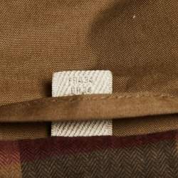 Pre Owned Burberry Brit Olive Green Studded Zip-Up Jacket XS