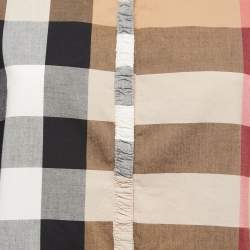 Pre Owned Burberry Brit Brown Nova Check Patterned Cotton Shirt XL