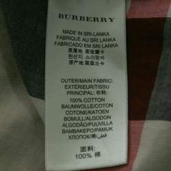 Burberry Brit Beige Nova Check Patterned Cotton Shirt XL