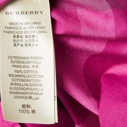 Pre Owned Burberry Brit Pink Nova Check Patterned Shirt M