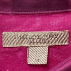 Pre Owned Burberry Brit Pink Nova Check Patterned Shirt M