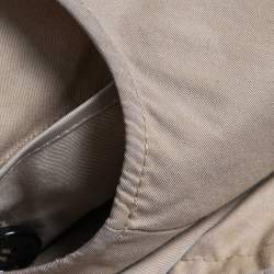 Pre Owned Burberry Brit Beige Gabardine Sleeveless Belted Trench Coat S