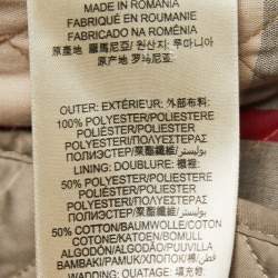 Pre Owned Burberry Brit Beige Synthetic Diamond Quilted Jacket L