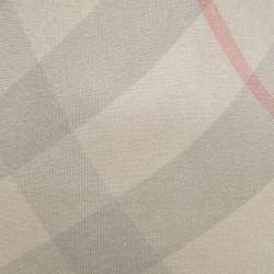 Burberry Brit Beige Nova Check Silk & Cotton Knit Sweater XS