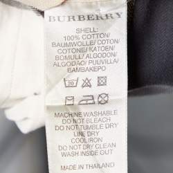 Pre Owned Burberry Brit Beige Nova Checked Cotton Button Front Shirt XS