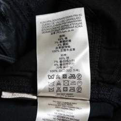 Pre Owned Burberry Brit Black Coated Cotton Low Rise Skinny Jeans S Waist 26"