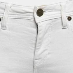 Burberry Brit White Denim Alperton Cropped Jeans S Waist 27"
