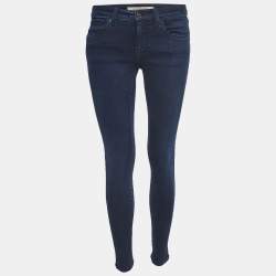 Burberry Brit Dark Blue Denim Skinny Low-Rise Jeans S Waist 27"