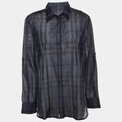 burberry black plaid shirt