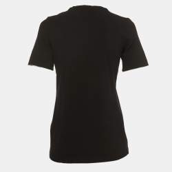 Pre Owned Burberry Brit Black Cotton Half Sleeve T-Shirt M