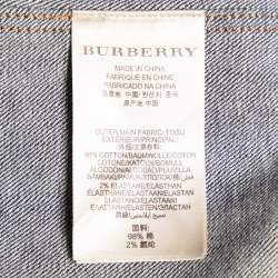 Burberry Brit Navy Blue Denim Button Front Jacket M