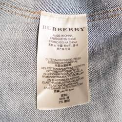 Burberry Brit Navy Blue Denim Button Front Jacket M