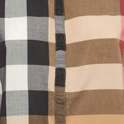 Pre Owned Burberry Brit Beige Checked Printed Cotton Shirt XS