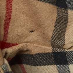 Pre Owned Burberry Brit Beige Wool Mid-Length Duffle Coat S