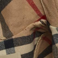 Pre Owned Burberry Brit Beige Wool Mid-Length Duffle Coat S