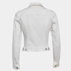 Burberry Brit White Denim Buttoned Jacket S