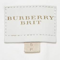 Burberry Brit White Denim Buttoned Jacket S