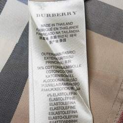 Pre Owned Burberry Brit Beige Nova Checks Cotton Shirt XS