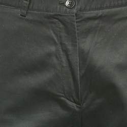 Pre Owned Burberry Golf Black Cotton Capris Trousers M